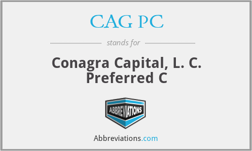 CAG PC - Conagra Capital, L. C. Preferred C